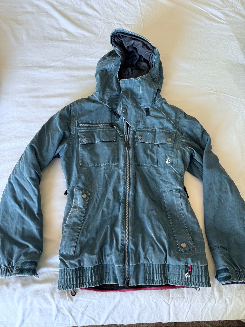 Volcom Women's Teal Blue Ski Snow Jacket